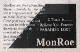 MonRoe - Believe You Forever / PARADISE LOST